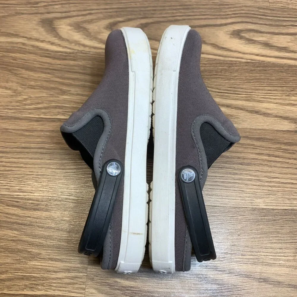 Crocs‎ Citilane Canvas Dual Comfort Clogs 202832 Gray Men's 5 Women’s 7 Slip On
